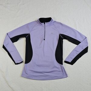 New Balance Half Zip Pullover Running Top In Lavender Purple